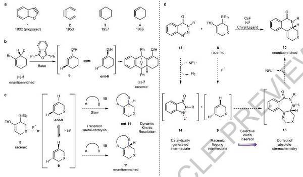 最新nature:镍催化剂可截留瞬态环丙二烯中间产物